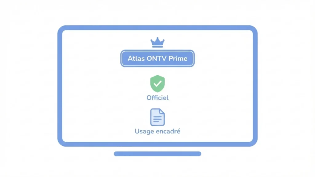 Présentation claire de l’offre Atlas ONTV Prime et de son cadre d’utilisation
