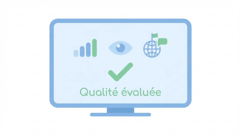 Illustration montrant comment évaluer la qualité et la stabilité des chaînes Atlas Pro ONTV