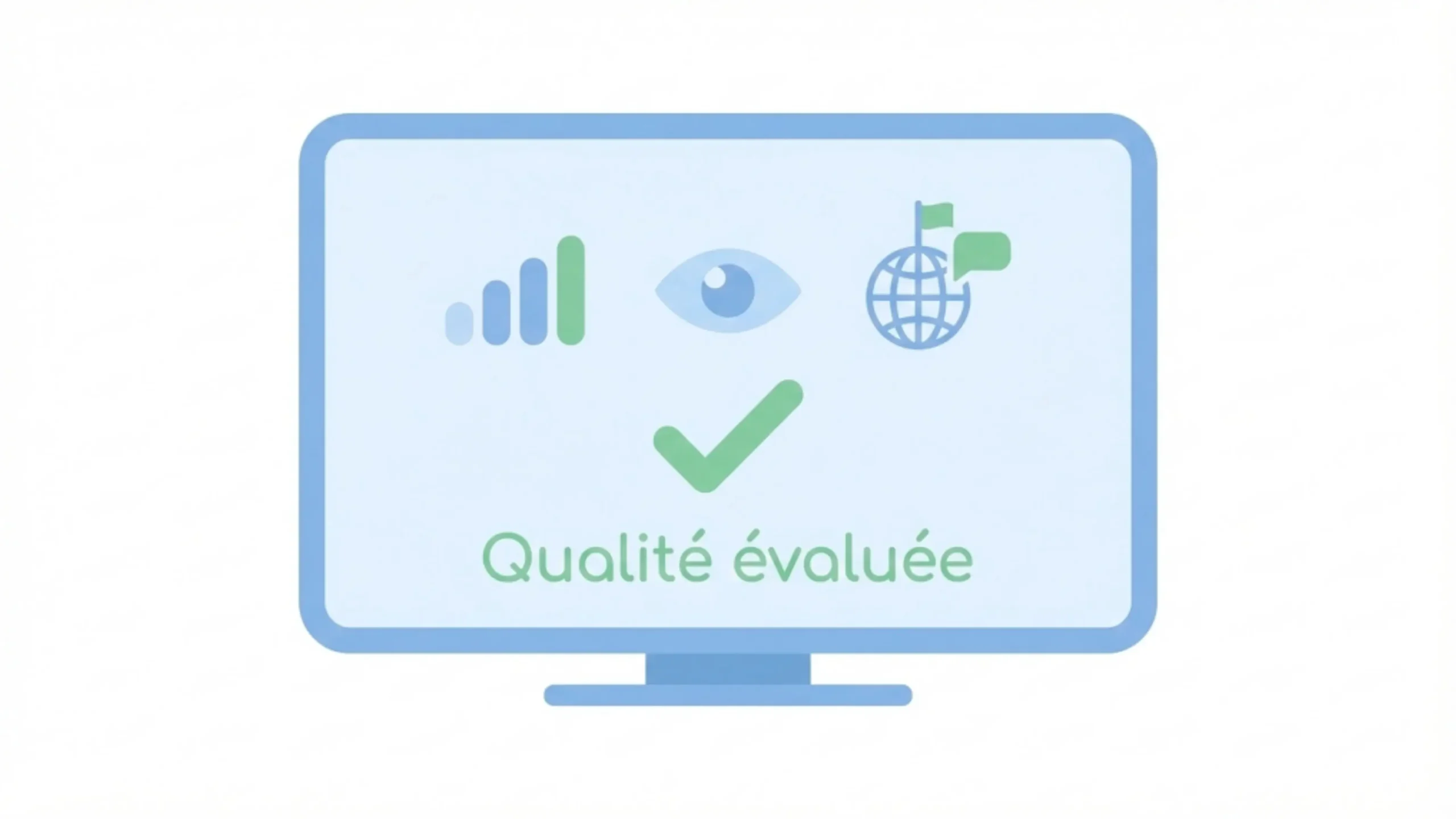 Illustration montrant comment évaluer la qualité et la stabilité des chaînes Atlas Pro ONTV