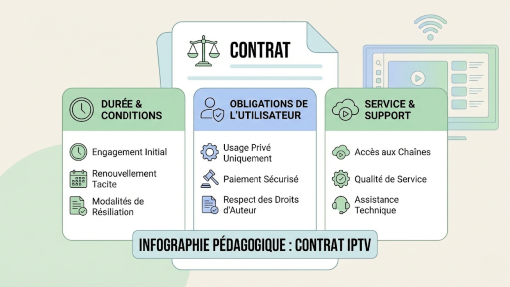 Cadre contractuel d’un service IPTV légal expliqué
