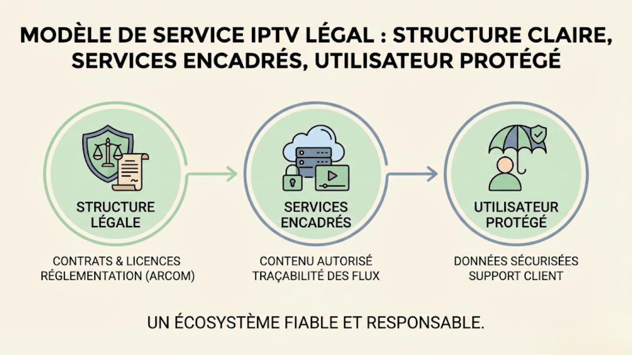 Modèle de service IPTV légal expliqué