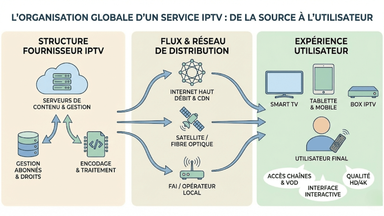 Organisation d’un service IPTV expliquée