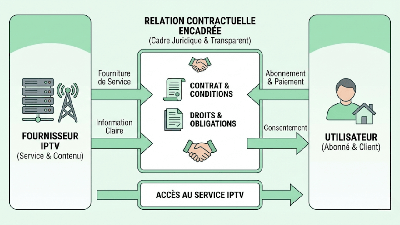 Relation entre fournisseur IPTV et utilisateur
