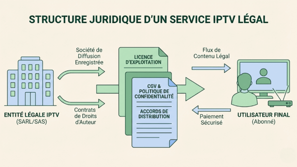 Structure juridique d’un service IPTV expliquée