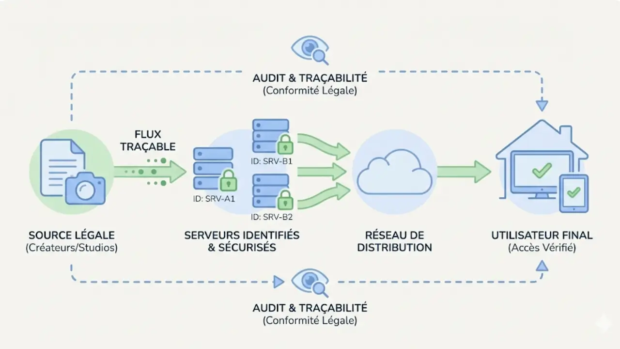 Traçabilité et suivi d’un service IPTV légal