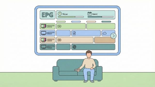 configurer l'EPG illustration