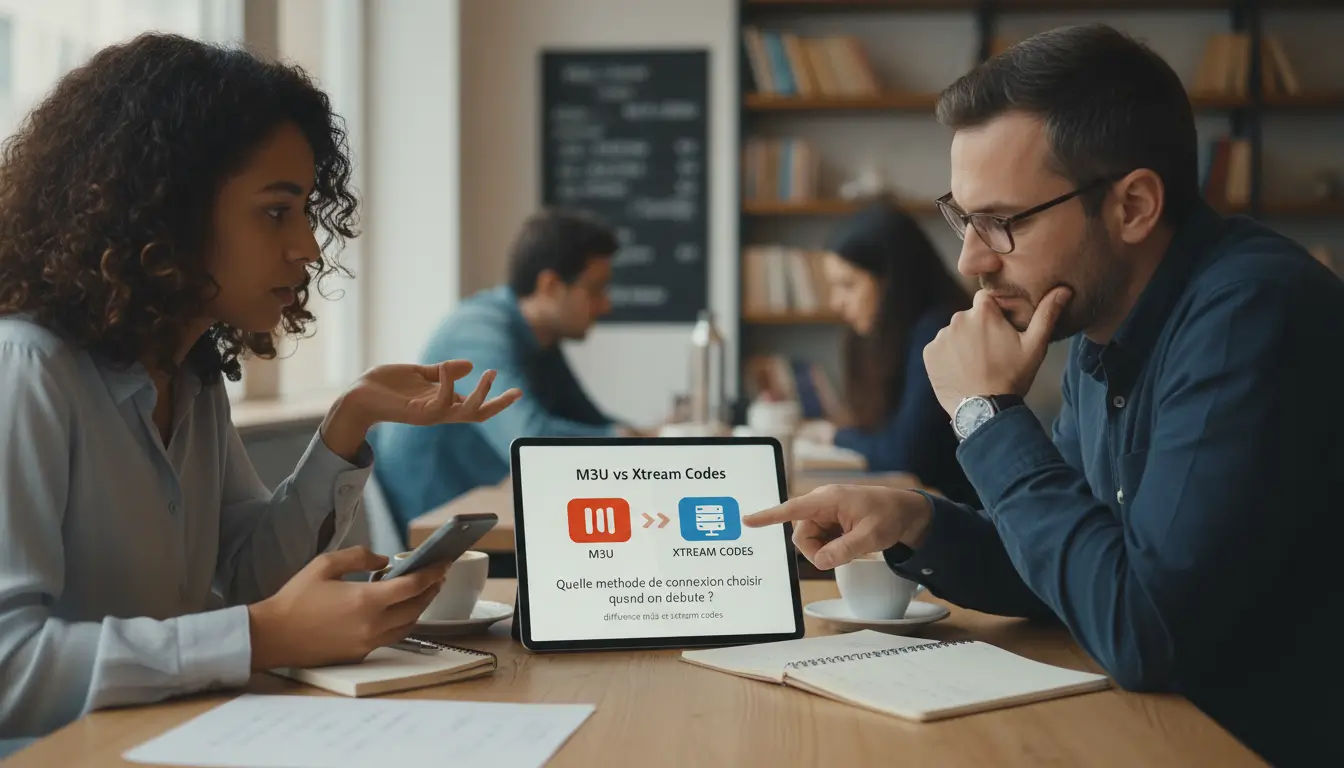 Candid photography of m3u vs Xtream Codes : Quelle méthode de connexion choisir quand on débute ? related to différence m3u et xtream codes - Stock Photo style