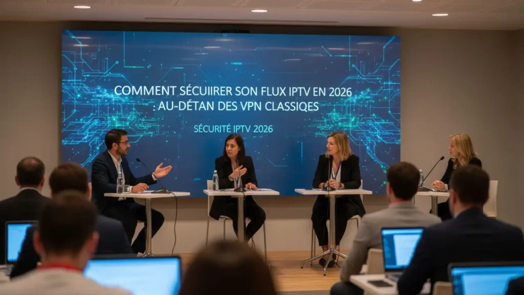 Candid photography of Comment sécuriser son flux IPTV en 2026 : Au-delà des VPN classiques related to sécurité IPTV 2026 - Stock Photo style