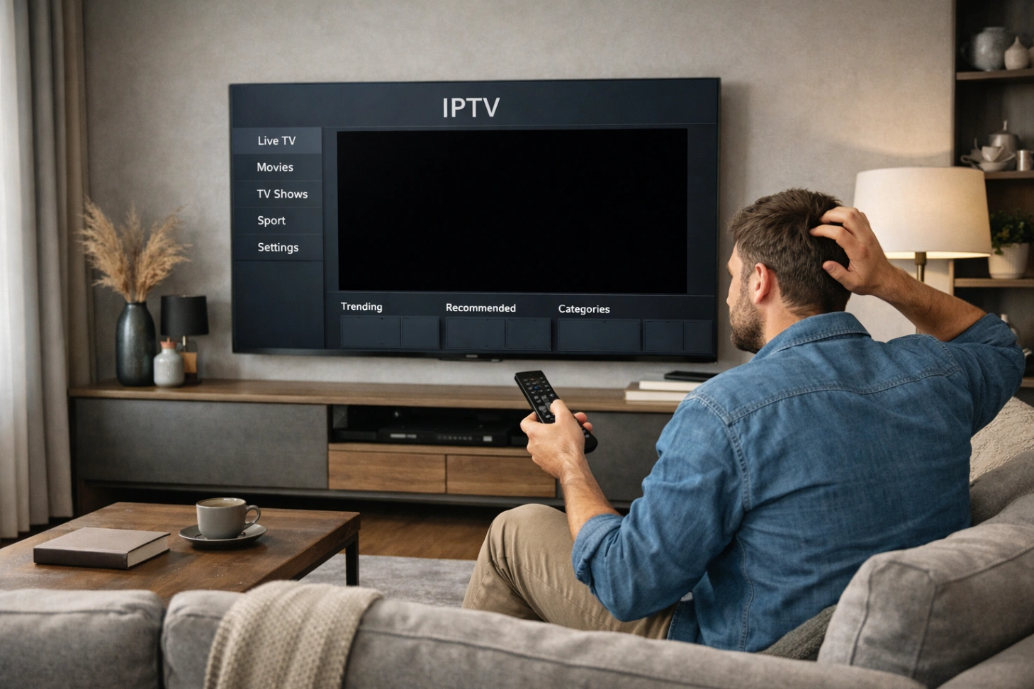 Atlas Pro ONTV ne fonctionne pas écran noir télévision salon