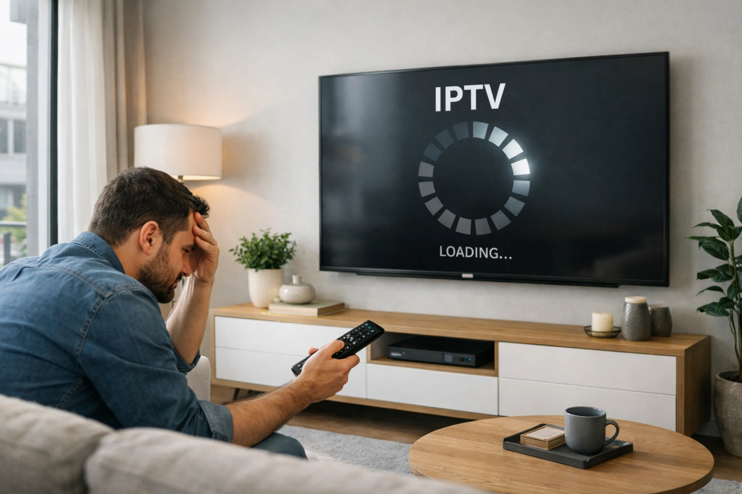 Atlas Pro ONTV buffering fibre écran qui charge salon