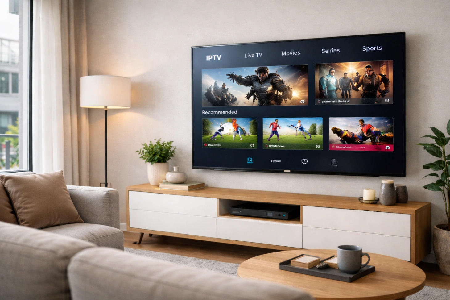 Atlas Pro ONTV smart TV compatible salon télévision moderne