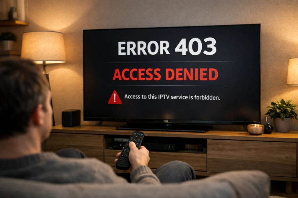 Atlas Pro ONTV erreur 403 écran accès refusé télévision