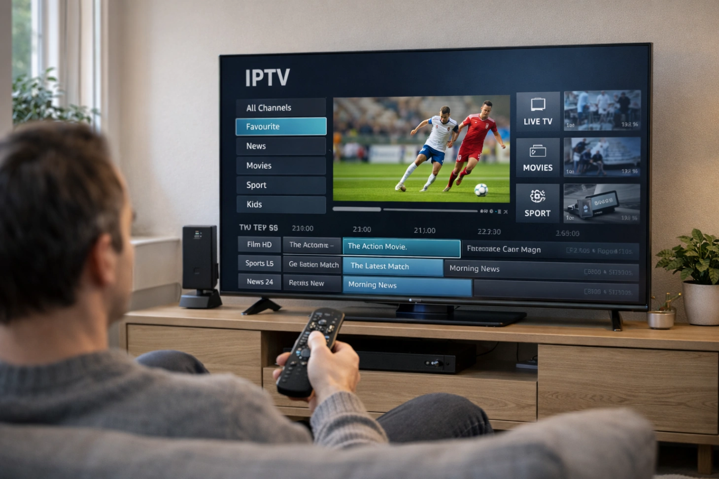 Atlas Pro ONTV installation Fire Stick télévision salon