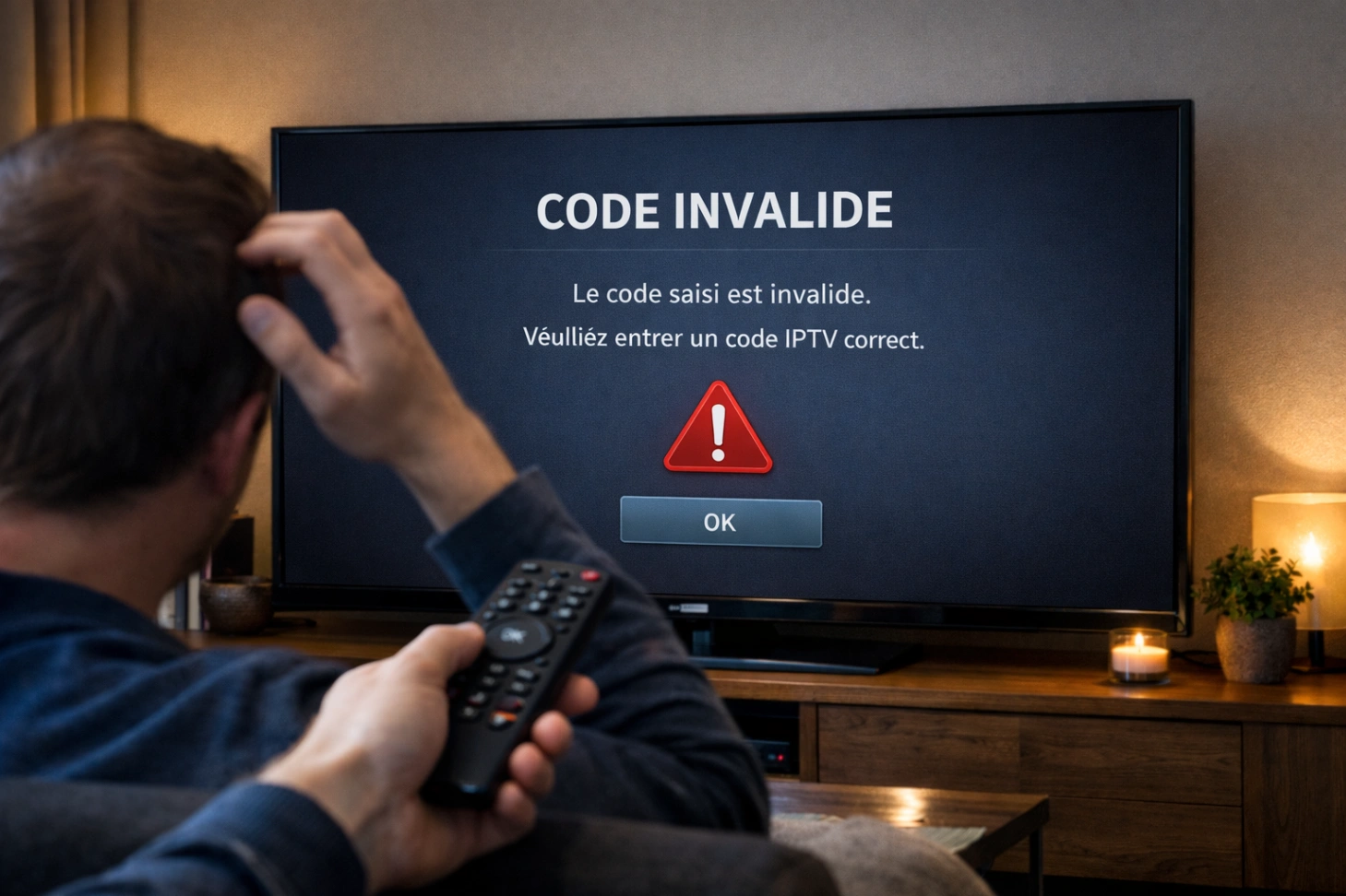 Atlas Pro ONTV code invalide écran activation IPTV