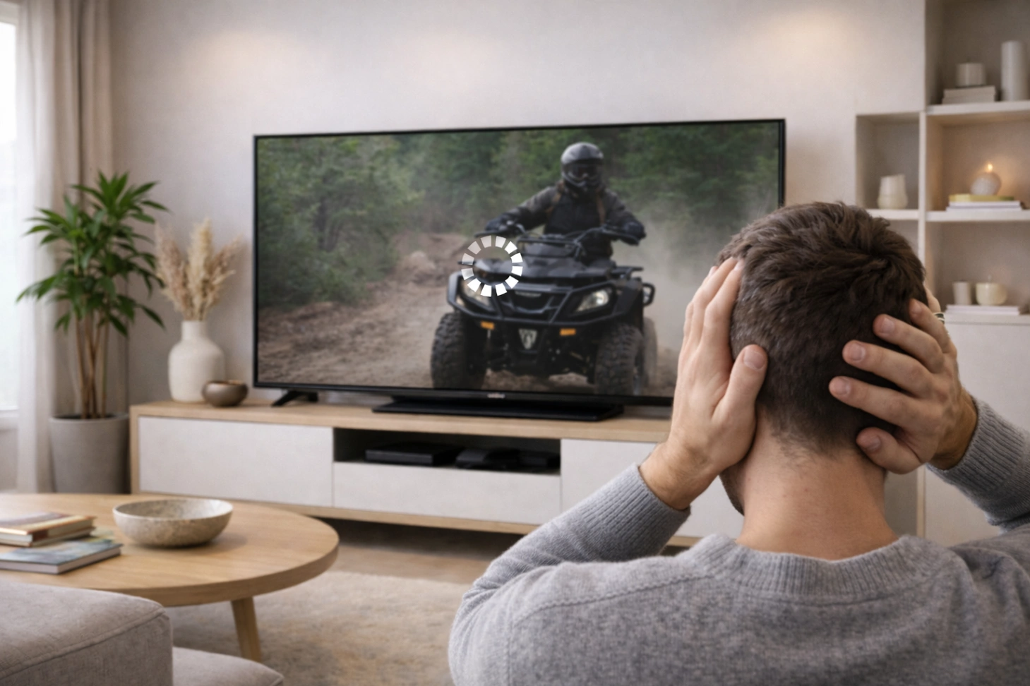 Atlas Pro ONTV buffering écran chargement télévision salon