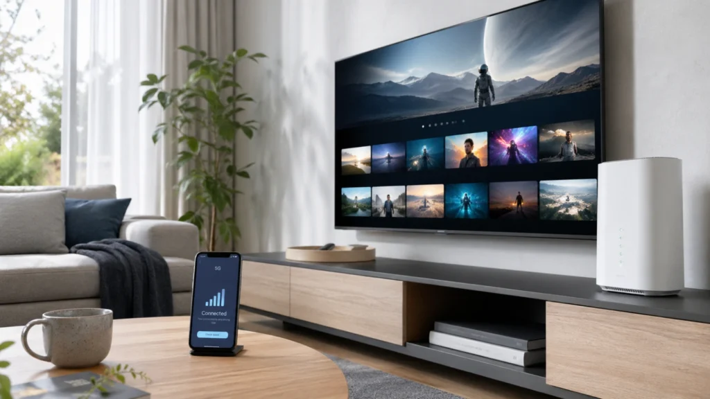 Atlas Pro ONTV utilisé avec un routeur 4G 5G à la maison.