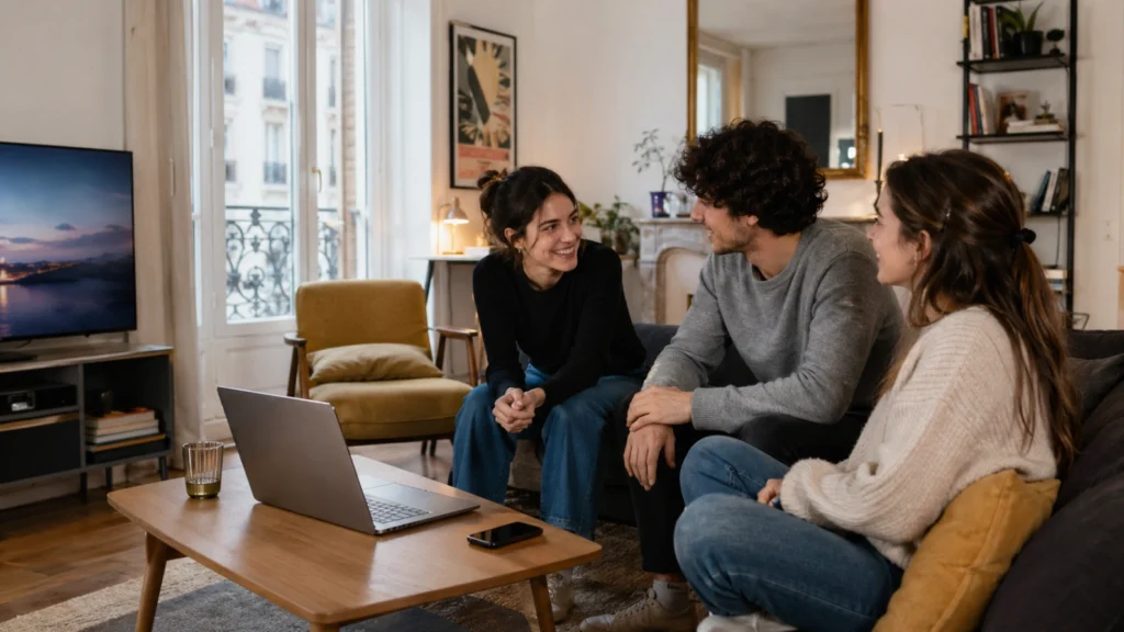Atlas Pro ONTV utilisé en colocation avec plusieurs écrans.
