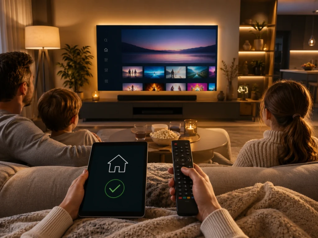 Atlas Pro ONTV Offre Prête Maison avec salon moderne et télévision prête.