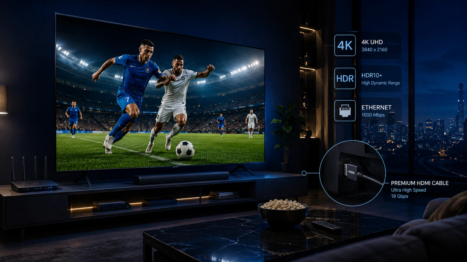 Vérifications 4K pour regarder la Coupe du Monde 2026 sur TV avec HDMI et Wi-Fi stable