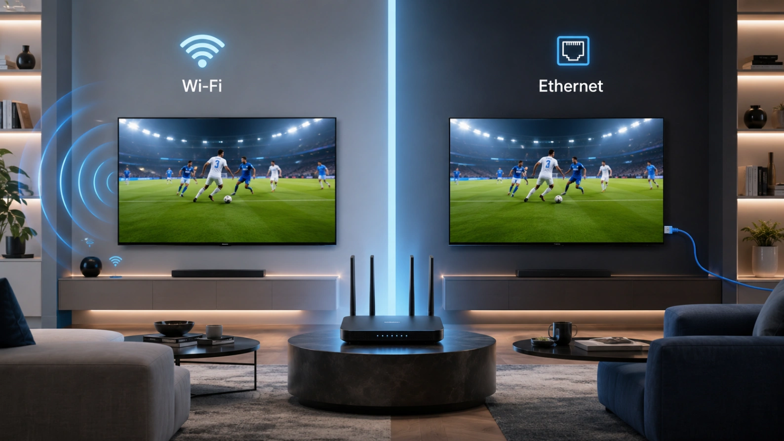 Comparatif Wi-Fi ou Ethernet pour regarder un match de Coupe du Monde 2026