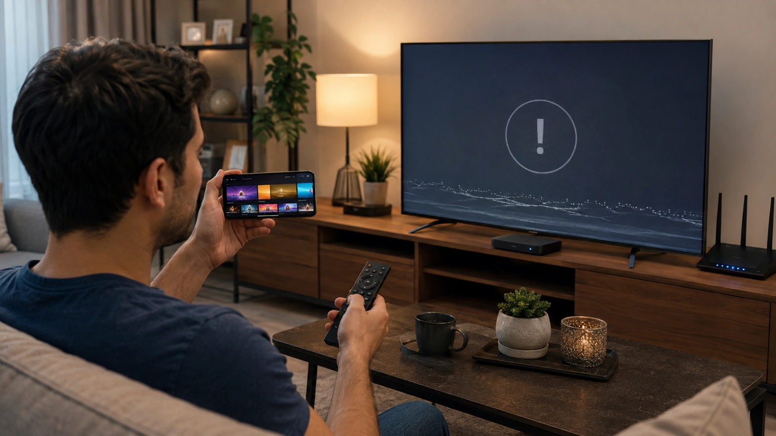 Atlas Pro ONTV fonctionne sur téléphone mais pas sur la télévision