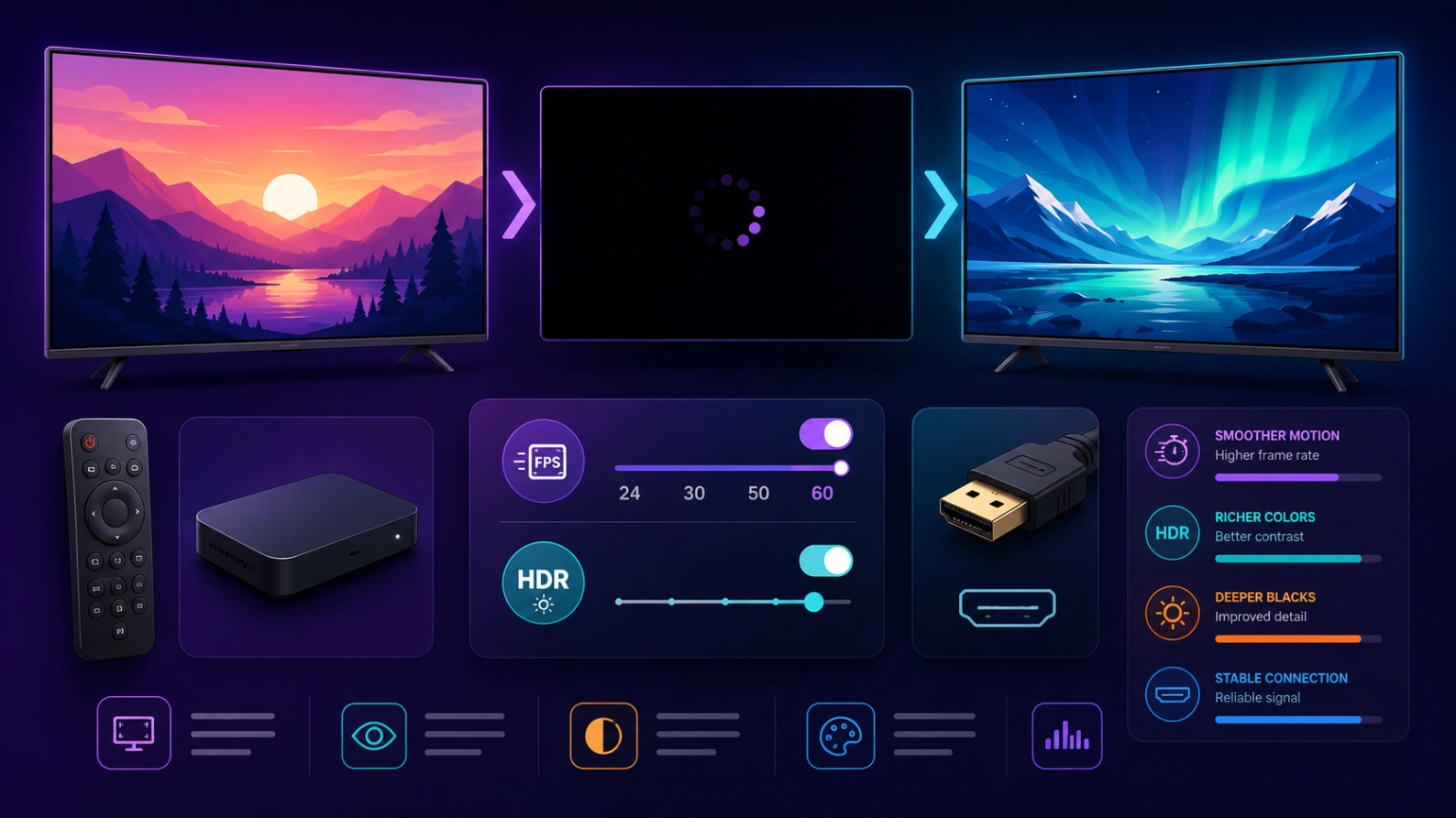 Écran noir bref entre deux contenus avec Atlas Pro ONTV